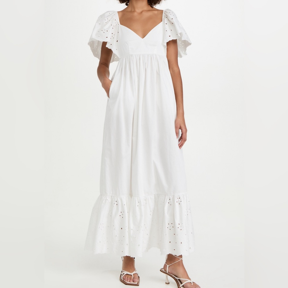 En Saison White Eyelet Maxi Dress